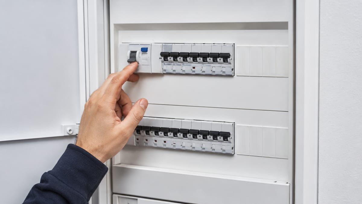 Sicherungskasten mit FI- und LS-Schaltern
